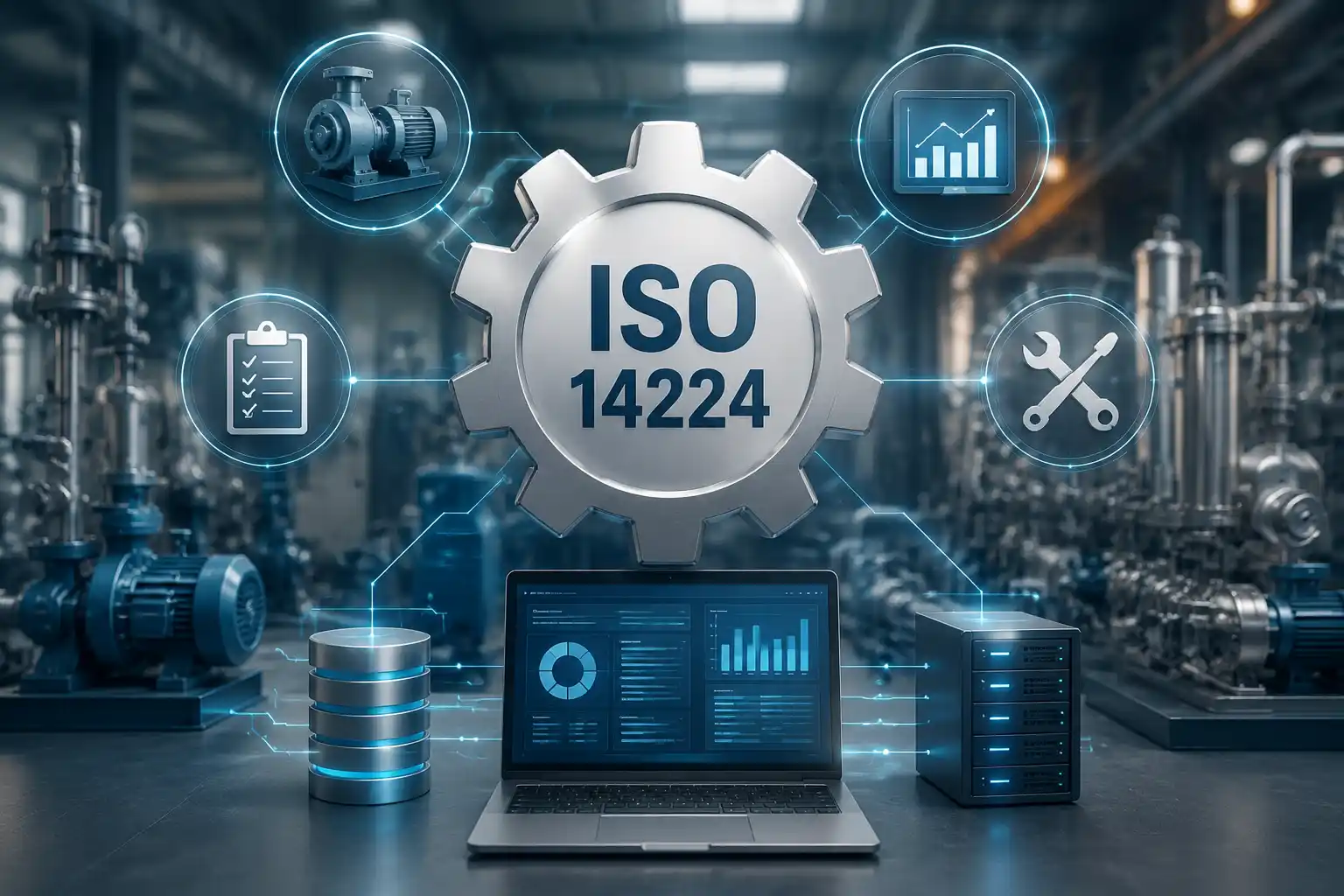 ISO 14224 چیست؟ راهنمای کامل استاندارد جمع‌آوری داده‌های نگهداری و تعمیرات تجهیزات